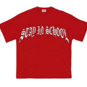 STAY IN SCHOOL T-SHIRT (RED)